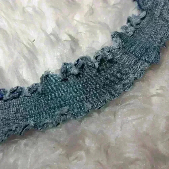 Carolina Panthers Pocketbook Handmade One of a Kind Made of Denim - Picture 6 of 10